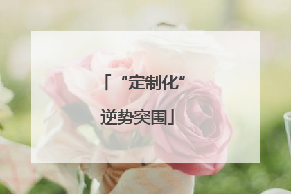 “定制化” 逆势突围