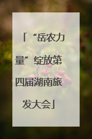 “岳农力量”绽放第四届湖南旅发大会