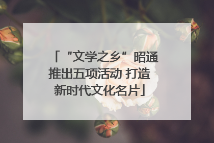 “文学之乡”昭通推出五项活动 打造新时代文化名片