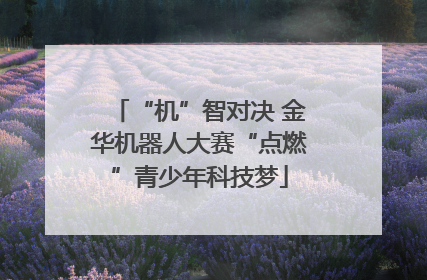 “机”智对决 金华机器人大赛“点燃”青少年科技梦