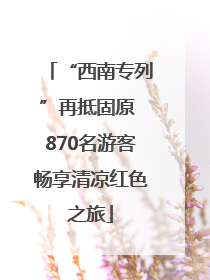 “西南专列”再抵固原 870名游客畅享清凉红色之旅