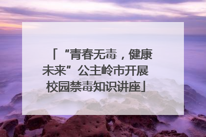 “青春无毒，健康未来”公主岭市开展校园禁毒知识讲座