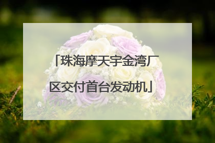 珠海摩天宇金湾厂区交付首台发动机