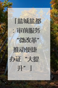 盐城盐都：审前服务“微改革” 推动便捷办证“大提升”
