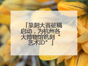 篆刻大赛征稿启动，为杭州各大博物馆镌刻“艺术ID”