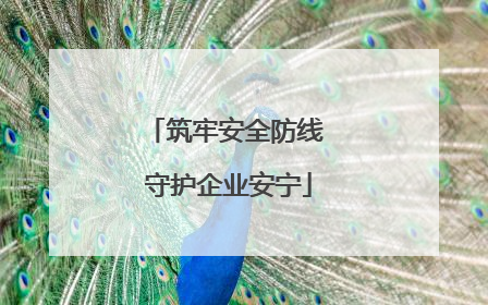 筑牢安全防线 守护企业安宁