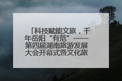 科技赋能文旅，千年岳阳“有范”——第四届湖南旅游发展大会开幕式暨文化旅游推介会侧记