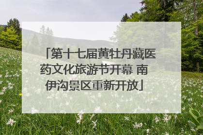 第十七届黄牡丹藏医药文化旅游节开幕 南伊沟景区重新开放