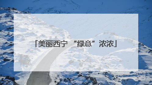 美丽西宁 “绿意”浓浓