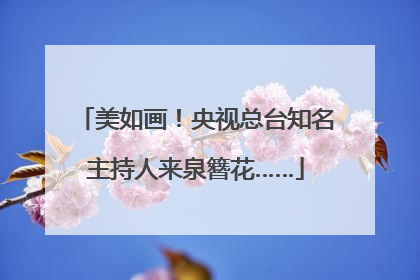 美如画！央视总台知名主持人来泉簪花……