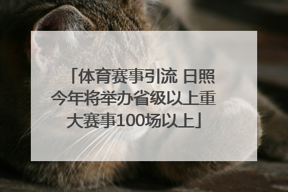 体育赛事引流 日照今年将举办省级以上重大赛事100场以上