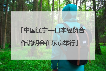 中国辽宁—日本经贸合作说明会在东京举行