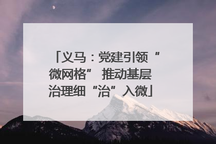 义马：党建引领“微网格” 推动基层治理细“治”入微