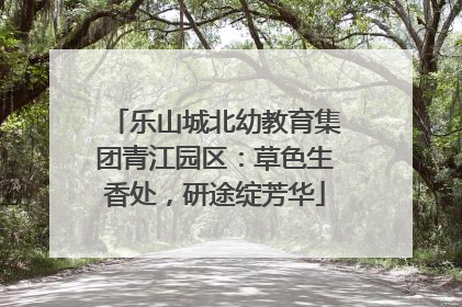 乐山城北幼教育集团青江园区：草色生香处，研途绽芳华
