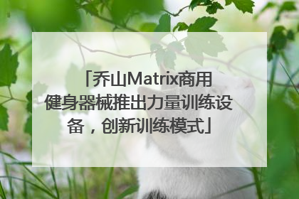 乔山Matrix商用健身器械推出力量训练设备，创新训练模式