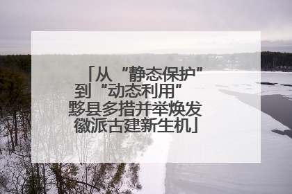 从“静态保护”到“动态利用” 黟县多措并举焕发徽派古建新生机