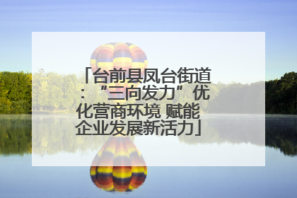 台前县凤台街道：“三向发力”优化营商环境 赋能企业发展新活力