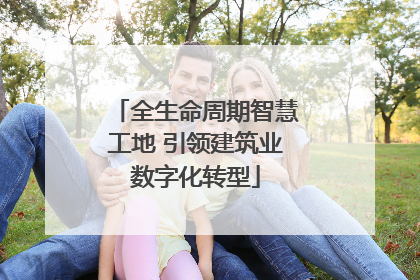 全生命周期智慧工地 引领建筑业数字化转型