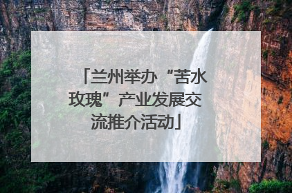 兰州举办“苦水玫瑰”产业发展交流推介活动