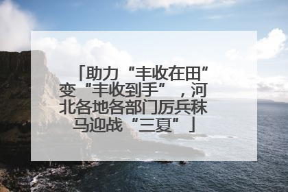 助力“丰收在田”变“丰收到手”，河北各地各部门厉兵秣马迎战“三夏”