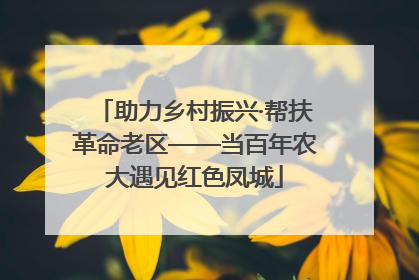 助力乡村振兴·帮扶革命老区——当百年农大遇见红色凤城