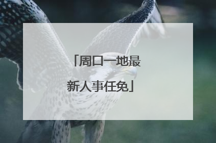 周口一地最新人事任免