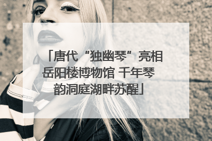 唐代“独幽琴”亮相岳阳楼博物馆 千年琴韵洞庭湖畔苏醒