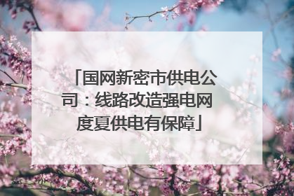 国网新密市供电公司：线路改造强电网 度夏供电有保障