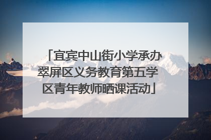 宜宾中山街小学承办翠屏区义务教育第五学区青年教师晒课活动