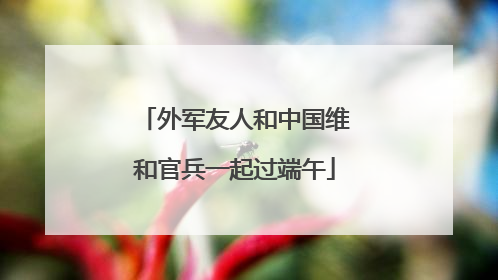 外军友人和中国维和官兵一起过端午