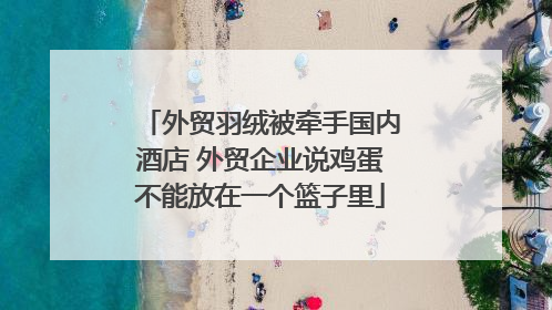 外贸羽绒被牵手国内酒店 外贸企业说鸡蛋不能放在一个篮子里