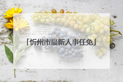 忻州市最新人事任免