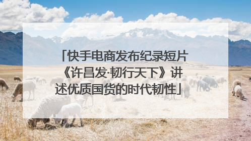 快手电商发布纪录短片《许昌发·韧行天下》讲述优质国货的时代韧性