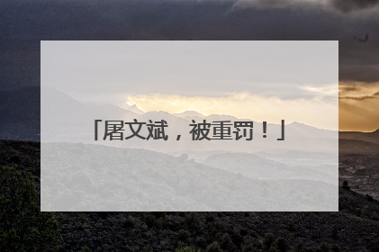 屠文斌，被重罚！