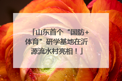 山东首个“国防+体育”研学基地在沂源流水村亮相！