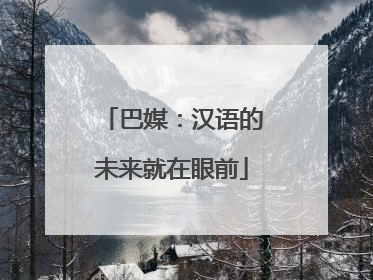 巴媒：汉语的未来就在眼前