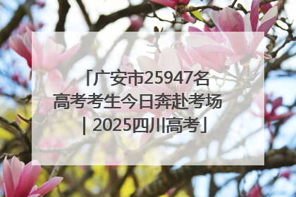 广安市25947名高考考生今日奔赴考场｜2025四川高考
