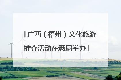 广西（梧州）文化旅游推介活动在悉尼举办