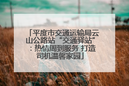 平度市交通运输局云山公路站“交通驿站”：热情周到服务 打造司机温馨家园