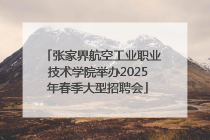 张家界航空工业职业技术学院举办2025年春季大型招聘会