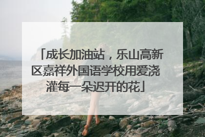 成长加油站，乐山高新区嘉祥外国语学校用爱浇灌每一朵迟开的花