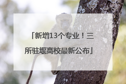 新增13个专业！三所驻堰高校最新公布