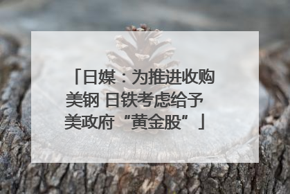 日媒：为推进收购美钢 日铁考虑给予美政府“黄金股”