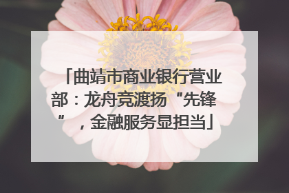 曲靖市商业银行营业部：龙舟竞渡扬“先锋”，金融服务显担当