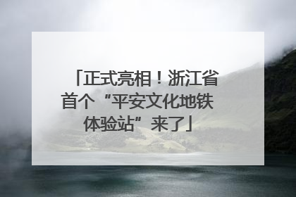 正式亮相！浙江省首个“平安文化地铁体验站”来了