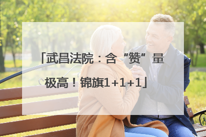 武昌法院：含“赞”量极高！锦旗1+1+1
