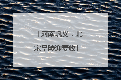 河南巩义：北宋皇陵迎麦收