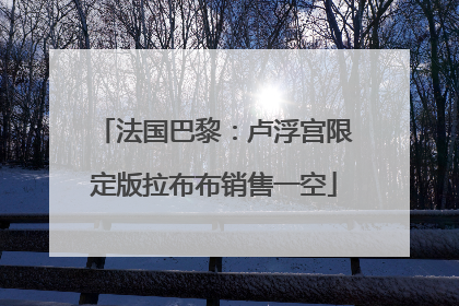法国巴黎：卢浮宫限定版拉布布销售一空