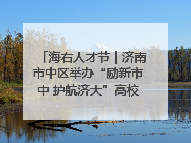 海右人才节｜济南市中区举办“励新市中 护航济大”高校行专场活动暨“青年人才 乐享市中”品牌推介会