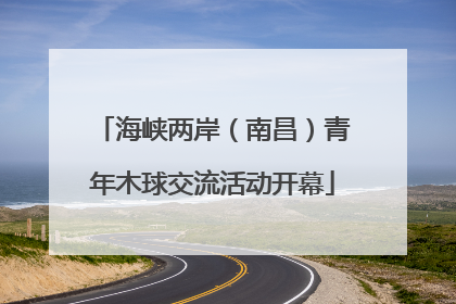 海峡两岸（南昌）青年木球交流活动开幕